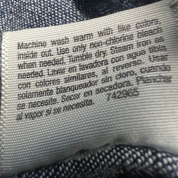 St John Bay Jean Jacket Women 1X Blue Pockets Denim Button Up Long Sleeve - Picture 8 of 15